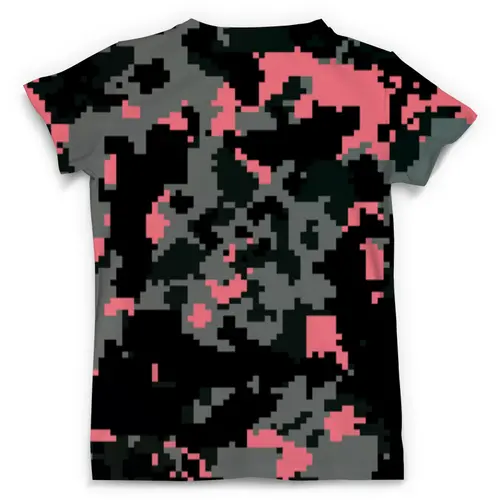Заказать мужскую футболку в Москве. Футболка с полной запечаткой (мужская) Розовые пиксели от THE_NISE  - готовые дизайны и нанесение принтов.