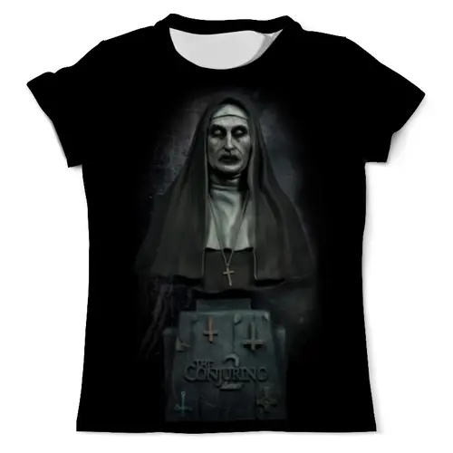 Заказать мужскую футболку в Москве. Футболка с полной запечаткой (мужская) Проклятие монахини от weeert - готовые дизайны и нанесение принтов.