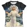 Заказать мужскую футболку в Москве. Футболка с полной запечаткой (мужская) Иисус Христос    от ПРИНТЫ ПЕЧАТЬ  - готовые дизайны и нанесение принтов.