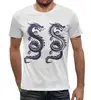 Заказать мужскую футболку в Москве. Футболка с полной запечаткой (мужская) Дракон от trugift - готовые дизайны и нанесение принтов.
