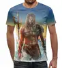 Заказать мужскую футболку в Москве. Футболка с полной запечаткой (мужская) Aquaman   от T-shirt print  - готовые дизайны и нанесение принтов.
