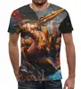 Заказать мужскую футболку в Москве. Футболка с полной запечаткой (мужская) Архангел от ADMIN MMORPG - готовые дизайны и нанесение принтов.