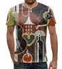 Заказать мужскую футболку в Москве. Футболка с полной запечаткой (мужская) Музыкальная абстракция   от acidhouses - готовые дизайны и нанесение принтов.