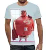 Заказать мужскую футболку в Москве. Футболка с полной запечаткой (мужская) Хеллбой от acidhouses - готовые дизайны и нанесение принтов.