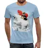 Заказать мужскую футболку в Москве. Футболка с полной запечаткой (мужская) Белый медведь от T-shirt print  - готовые дизайны и нанесение принтов.