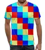 Заказать мужскую футболку в Москве. Футболка с полной запечаткой (мужская) Цветные кубики от Fonzo - готовые дизайны и нанесение принтов.