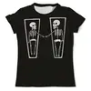 Заказать мужскую футболку в Москве. Футболка с полной запечаткой (мужская) Два скелета от aleks_say - готовые дизайны и нанесение принтов.