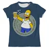 Заказать мужскую футболку в Москве. Футболка с полной запечаткой (мужская) The Simpsons (2) от ПРИНТЫ ПЕЧАТЬ  - готовые дизайны и нанесение принтов.