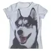 Заказать мужскую футболку в Москве. Футболка с полной запечаткой (мужская) Собака Хаски от Сакурана  - готовые дизайны и нанесение принтов.