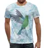 Заказать мужскую футболку в Москве. Футболка с полной запечаткой (мужская) Hummingbird Design от balden - готовые дизайны и нанесение принтов.