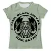 Заказать мужскую футболку в Москве. Футболка с полной запечаткой (мужская) Starbucks / Black Metal от Leichenwagen - готовые дизайны и нанесение принтов.