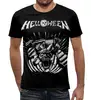 Заказать мужскую футболку в Москве. Футболка с полной запечаткой (мужская) Helloween ( rock band ) от Leichenwagen - готовые дизайны и нанесение принтов.