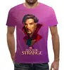 Заказать мужскую футболку в Москве. Футболка с полной запечаткой (мужская)  Doctor Strange     от T-shirt print  - готовые дизайны и нанесение принтов.