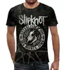 Заказать мужскую футболку в Москве. Футболка с полной запечаткой (мужская) Slipknot от geekbox - готовые дизайны и нанесение принтов.
