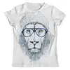 Заказать мужскую футболку в Москве. Футболка с полной запечаткой (мужская) Hipster lion 3D от Vasilixa - готовые дизайны и нанесение принтов.