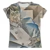 Заказать мужскую футболку в Москве. Футболка с полной запечаткой (мужская) Портрет Пабло Пикассо (Хуан Грис) от trend - готовые дизайны и нанесение принтов.