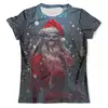 Заказать мужскую футболку в Москве. Футболка с полной запечаткой (мужская) Zombie Claus от balden - готовые дизайны и нанесение принтов.