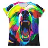 Заказать мужскую футболку в Москве. Футболка с полной запечаткой (мужская) Медведь  от THE_NISE  - готовые дизайны и нанесение принтов.