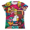Заказать мужскую футболку в Москве. Футболка с полной запечаткой (мужская) The Simpsons от T-shirt print  - готовые дизайны и нанесение принтов.