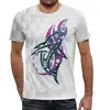 Заказать мужскую футболку в Москве. Футболка с полной запечаткой (мужская) Акула  (1) от T-shirt print  - готовые дизайны и нанесение принтов.