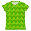 Заказать мужскую футболку в Москве. Футболка с полной запечаткой (мужская) Желто-зеленый узор от THE_NISE  - готовые дизайны и нанесение принтов.