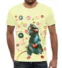 Заказать мужскую футболку в Москве. Футболка с полной запечаткой (мужская) Год крысы    от T-shirt print  - готовые дизайны и нанесение принтов.