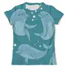 Заказать мужскую футболку в Москве. Футболка с полной запечаткой (мужская) Дельфины от T-shirt print  - готовые дизайны и нанесение принтов.