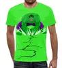 Заказать мужскую футболку в Москве. Футболка с полной запечаткой (мужская) Зеленый монстр от T-shirt print  - готовые дизайны и нанесение принтов.