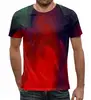 Заказать мужскую футболку в Москве. Футболка с полной запечаткой (мужская) Абстрактные краски от THE_NISE  - готовые дизайны и нанесение принтов.