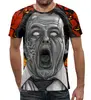 Заказать мужскую футболку в Москве. Футболка с полной запечаткой (мужская) Зомби хеллоуина от prodesign - готовые дизайны и нанесение принтов.