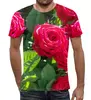 Заказать мужскую футболку в Москве. Футболка с полной запечаткой (мужская) Сад роз от THE_NISE  - готовые дизайны и нанесение принтов.