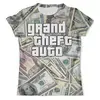 Заказать мужскую футболку в Москве. Футболка с полной запечаткой (мужская) Grand Theft Auto (Dollars) от balden - готовые дизайны и нанесение принтов.