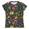 Заказать мужскую футболку в Москве. Футболка с полной запечаткой (мужская) Веселые овощи и фрукты от Таша  - готовые дизайны и нанесение принтов.