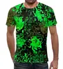 Заказать мужскую футболку в Москве. Футболка с полной запечаткой (мужская) Серо-зеленый от THE_NISE  - готовые дизайны и нанесение принтов.