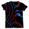 Заказать мужскую футболку в Москве. Футболка с полной запечаткой (мужская) Красно-синие полосы от THE_NISE  - готовые дизайны и нанесение принтов.