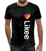 Заказать мужскую футболку в Москве. Футболка с полной запечаткой (мужская) Likee от THE_NISE  - готовые дизайны и нанесение принтов.