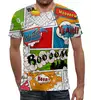Заказать мужскую футболку в Москве. Футболка с полной запечаткой (мужская) Pop Art Style от THE_NISE  - готовые дизайны и нанесение принтов.
