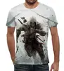Заказать мужскую футболку в Москве. Футболка с полной запечаткой (мужская) Assassin’s Creed от geekbox - готовые дизайны и нанесение принтов.