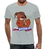 Заказать мужскую футболку в Москве. Футболка с полной запечаткой (мужская) Я русский от T-shirt print  - готовые дизайны и нанесение принтов.