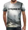 Заказать мужскую футболку в Москве. Футболка с полной запечаткой (мужская) Crysis 3 от  PRO_DESIGN - готовые дизайны и нанесение принтов.