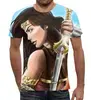 Заказать мужскую футболку в Москве. Футболка с полной запечаткой (мужская) Wonder-Woman от acidhouses - готовые дизайны и нанесение принтов.