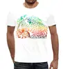 Заказать мужскую футболку в Москве. Футболка с полной запечаткой (мужская) Радужный леопард от Zorgo-Art  - готовые дизайны и нанесение принтов.