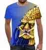 Заказать мужскую футболку в Москве. Футболка с полной запечаткой (мужская) Predator  от T-shirt print  - готовые дизайны и нанесение принтов.