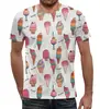Заказать мужскую футболку в Москве. Футболка с полной запечаткой (мужская) Мороженое от T-shirt print  - готовые дизайны и нанесение принтов.