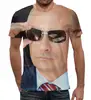 Заказать мужскую футболку в Москве. Футболка с полной запечаткой (мужская) Путин от nimal1309 - готовые дизайны и нанесение принтов.