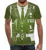 Заказать мужскую футболку в Москве. Футболка с полной запечаткой (мужская) 23 февраля от CoolDesign - готовые дизайны и нанесение принтов.