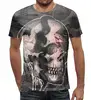 Заказать мужскую футболку в Москве. Футболка с полной запечаткой (мужская) Skull от Дана Столыпина - готовые дизайны и нанесение принтов.