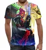 Заказать мужскую футболку в Москве. Футболка с полной запечаткой (мужская) Cyberpunk 2077   от T-shirt print  - готовые дизайны и нанесение принтов.