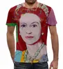 Заказать мужскую футболку в Москве. Футболка с полной запечаткой (мужская) Королева от Александр - готовые дизайны и нанесение принтов.