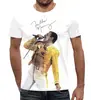Заказать мужскую футболку в Москве. Футболка с полной запечаткой (мужская) Freddie Mercury от inPrintio - готовые дизайны и нанесение принтов.